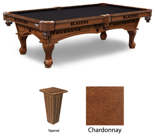 Holland Valdosta State Univ 8' Pool Table Plain/Tapered/Chardonnay