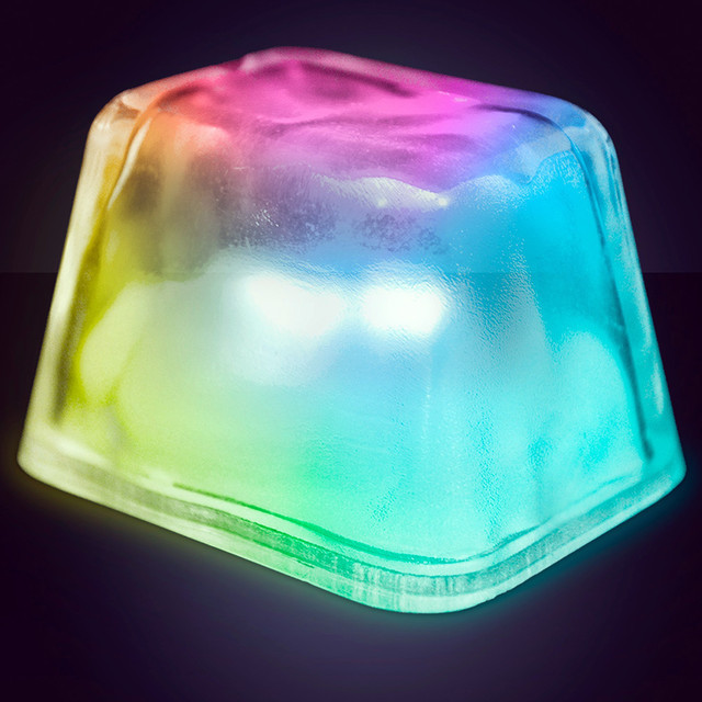 Multicolor Inspiration Light Up Ice Cubes (Set of 12)