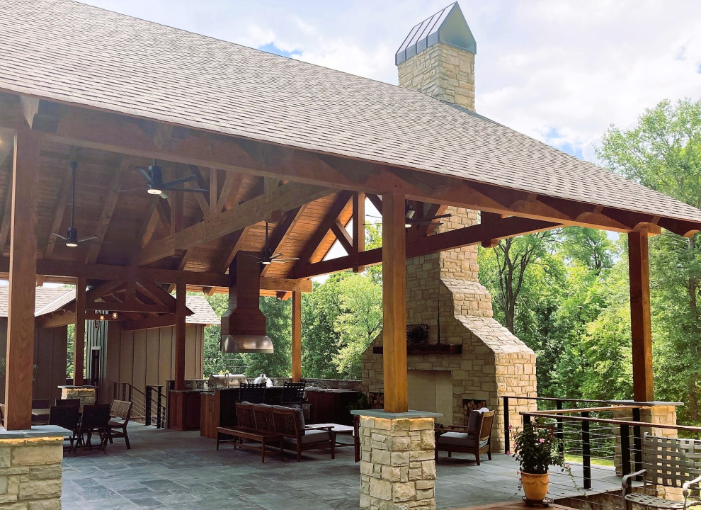 Timber Frame Outdoor Kitchen
