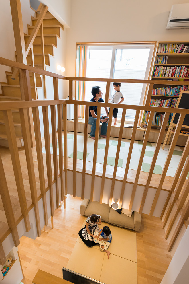Design ideas for a staircase in Yokohama.