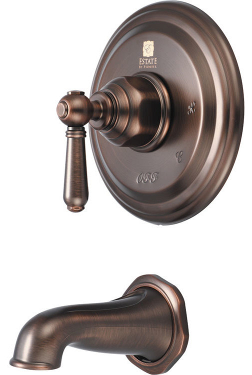 Pioneer Americana Wall-Mount Tub Faucet Trim, Lever Handle, Oil Rubbed Bronze