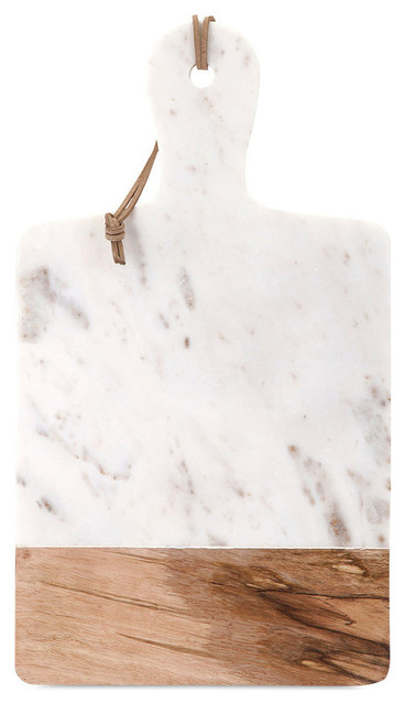 Addy Marble and Wood Cheese Board