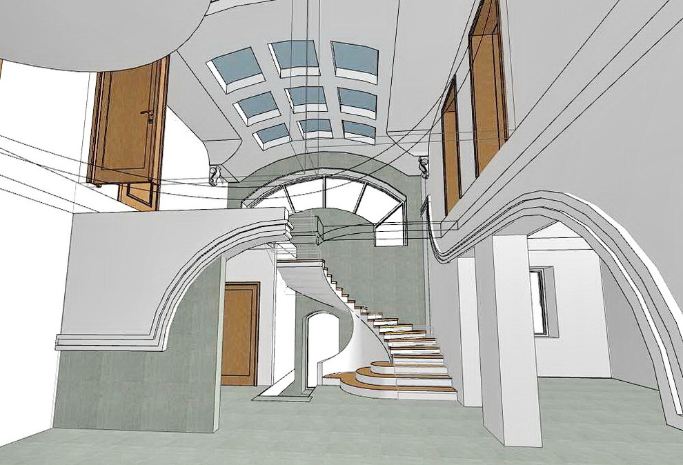 Эскизный проект фасада и интерьера