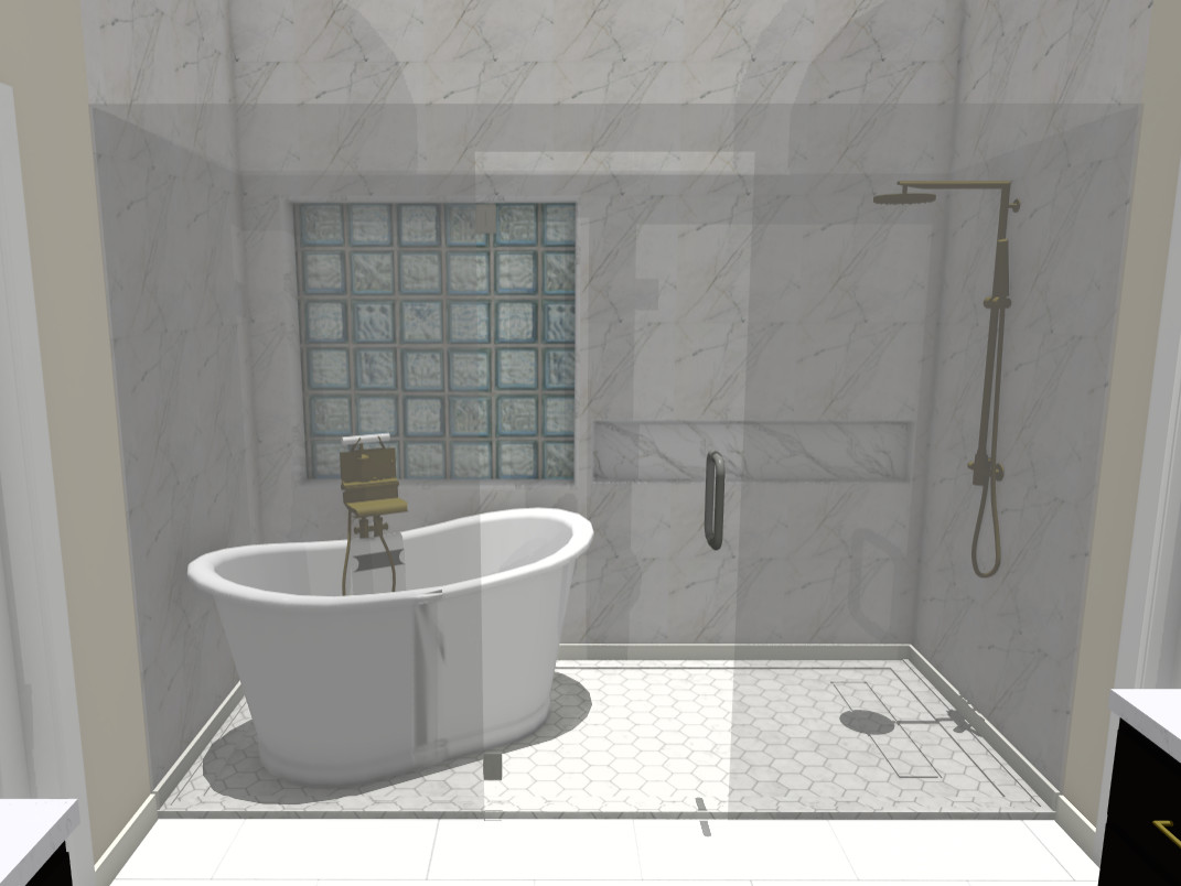 Contemporary Master Bathroom in Katy
