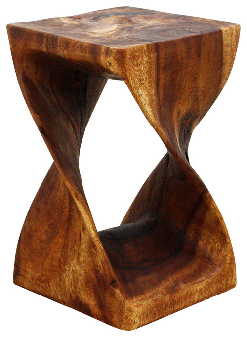 Monkey Pod Twist Stool