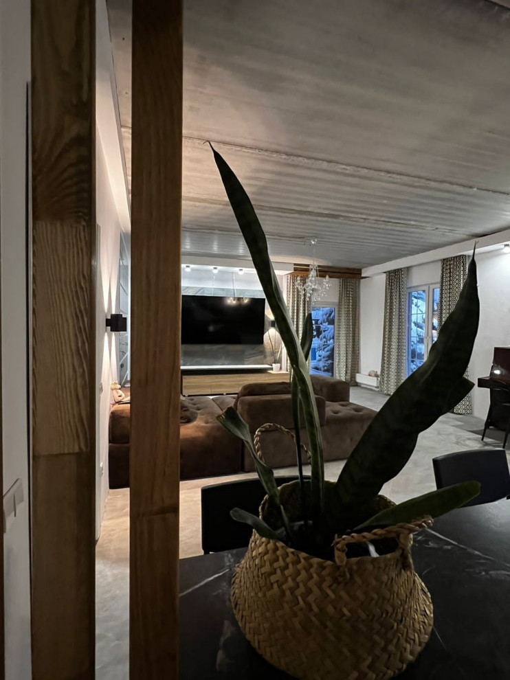 Преображение пространства кухни-гостиной в стиле Лофт