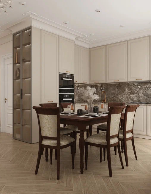 Светлая квартира 112,55 м² в современном стиле