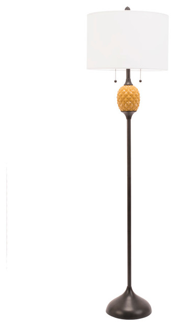 Pineapple Floor Lamp In Pineapple Glass Finish Tropical Floor