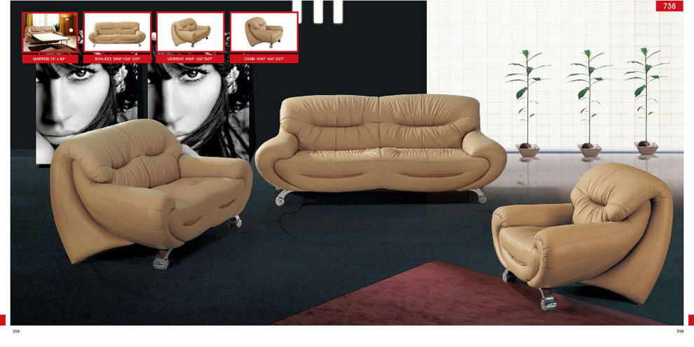 738 Modern Living Room Sofa Set