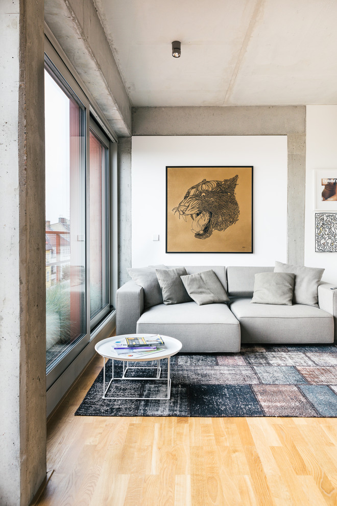 Photo of a contemporary home design in Berlin.