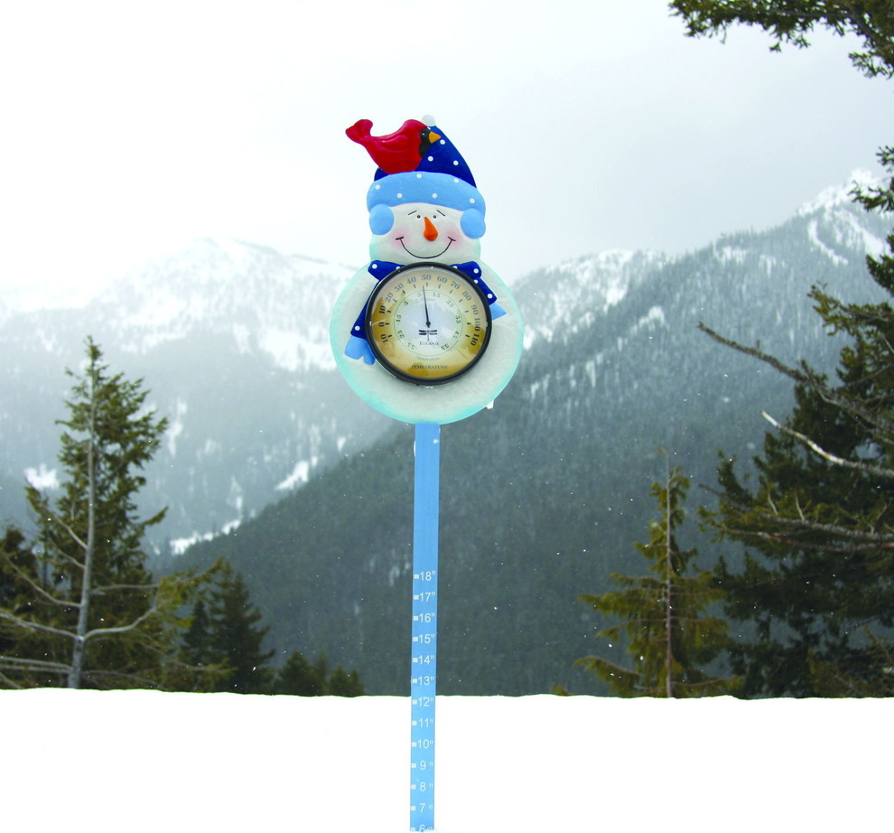 Snowman Thermometer and Snow Gauge