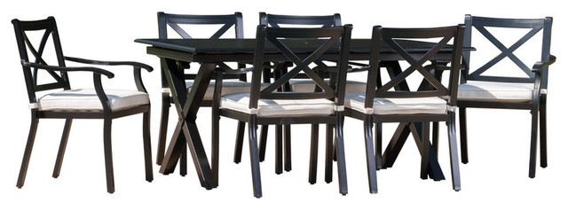 Gdf Studio 7 Piece Eowyn Outdoor Cast Aluminum Dining Set With Expandable Table Transitional Sets By Gdfstudio - 7 Piece Aluminum Patio Dining Set Gdf Studio 7 Piece Eowyn Outdoor Cast Aluminum Dining Set With Expandable Table Transitional Sets By Gdfstudio - 7 Piece Aluminum Patio Dining Set