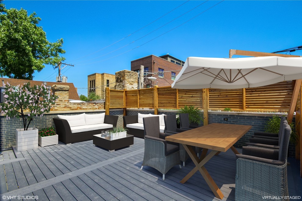 Example of a transitional deck design in Chicago