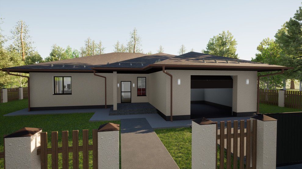 Классический дом с гаражом