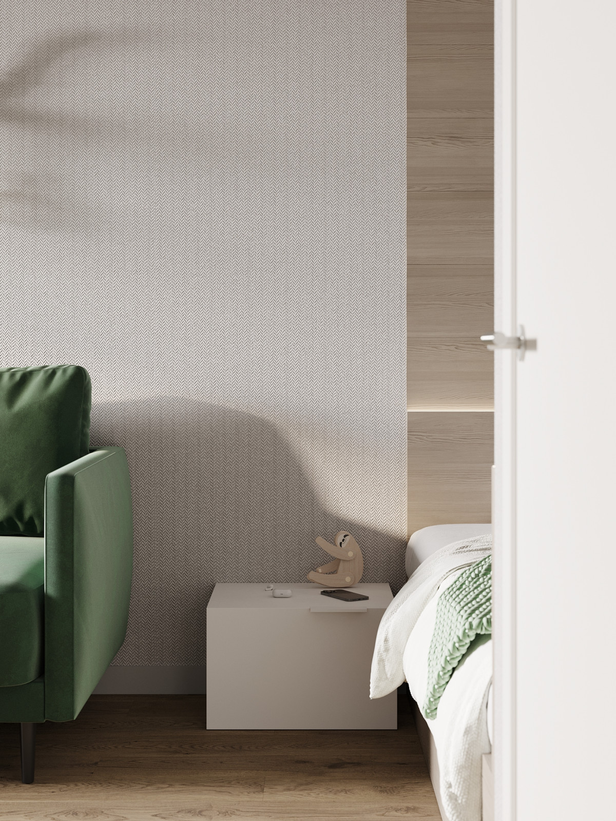 ЖК «Ultra City», квартира в стиле современный минимализм в теплой светлой гамме