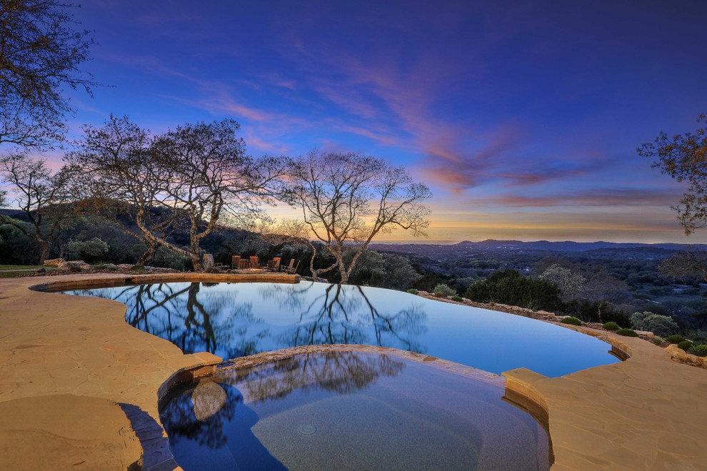 Inspiration for a country pool remodel in Austin