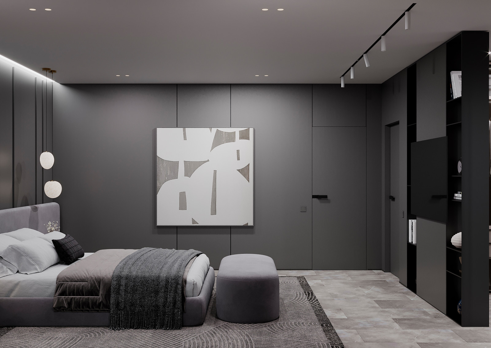 Спальня для молодой девушки ЖК "Лесопарковый", г.Челябинск