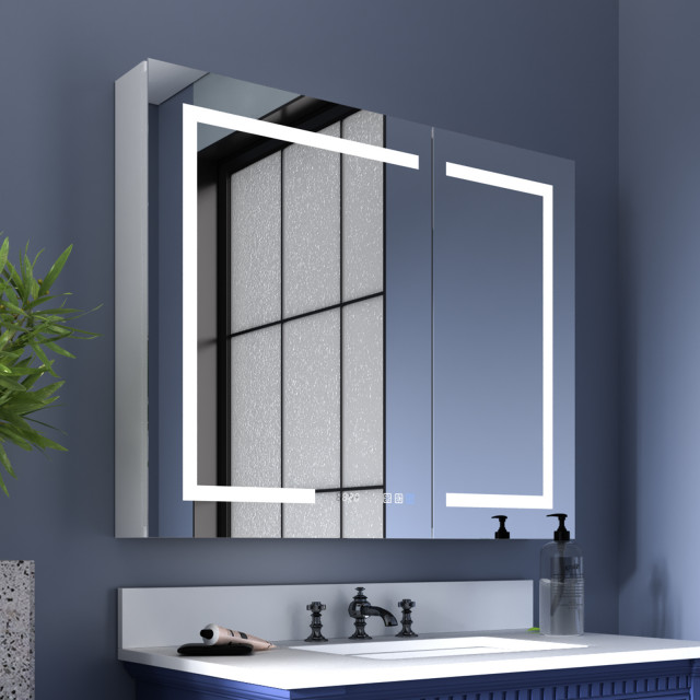 Lighted medicine cabinets - Modern - Bathroom - Raleigh - by ExBrite ...