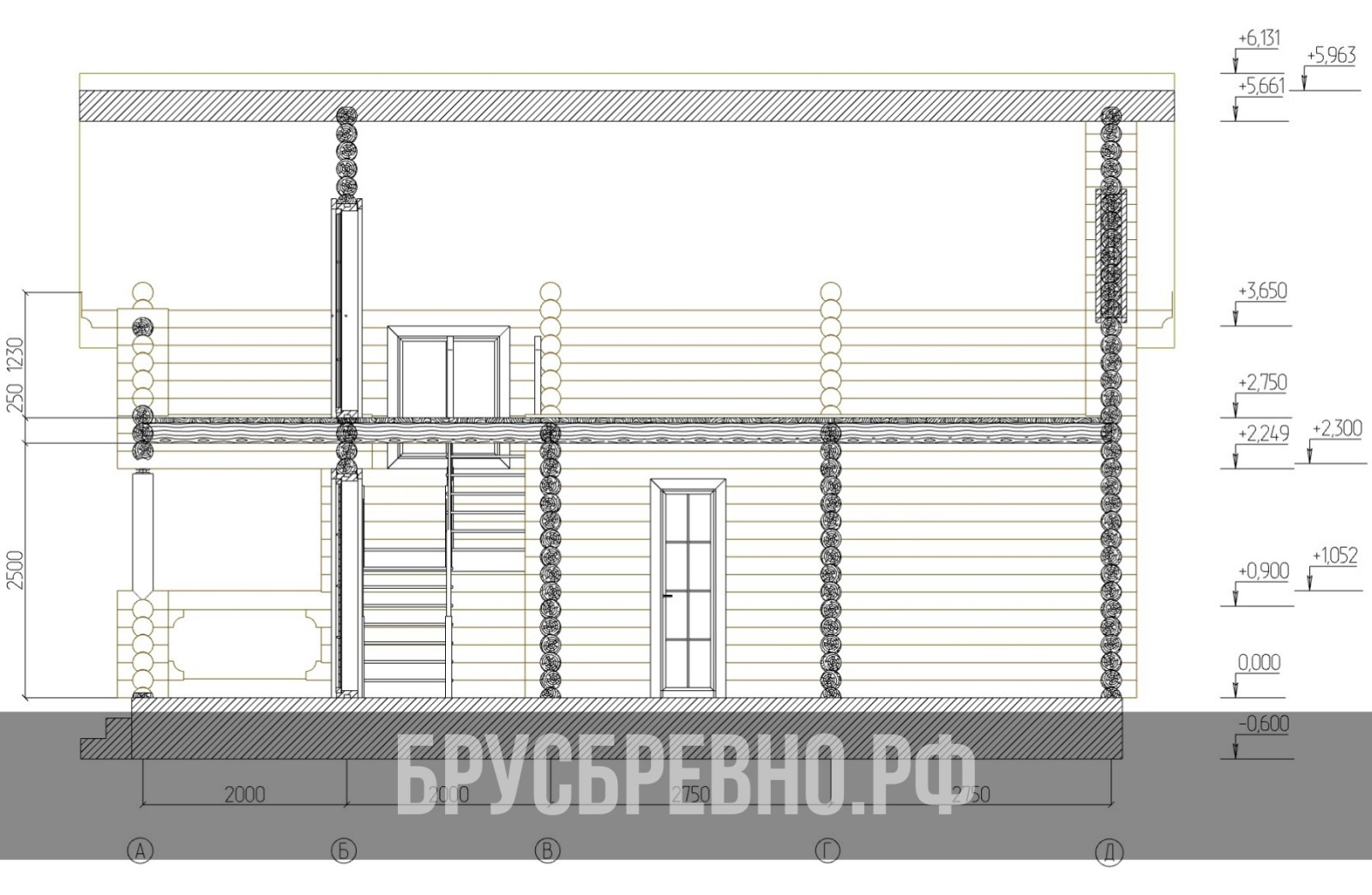 Проект 563 Баня 6х10 бревно 200