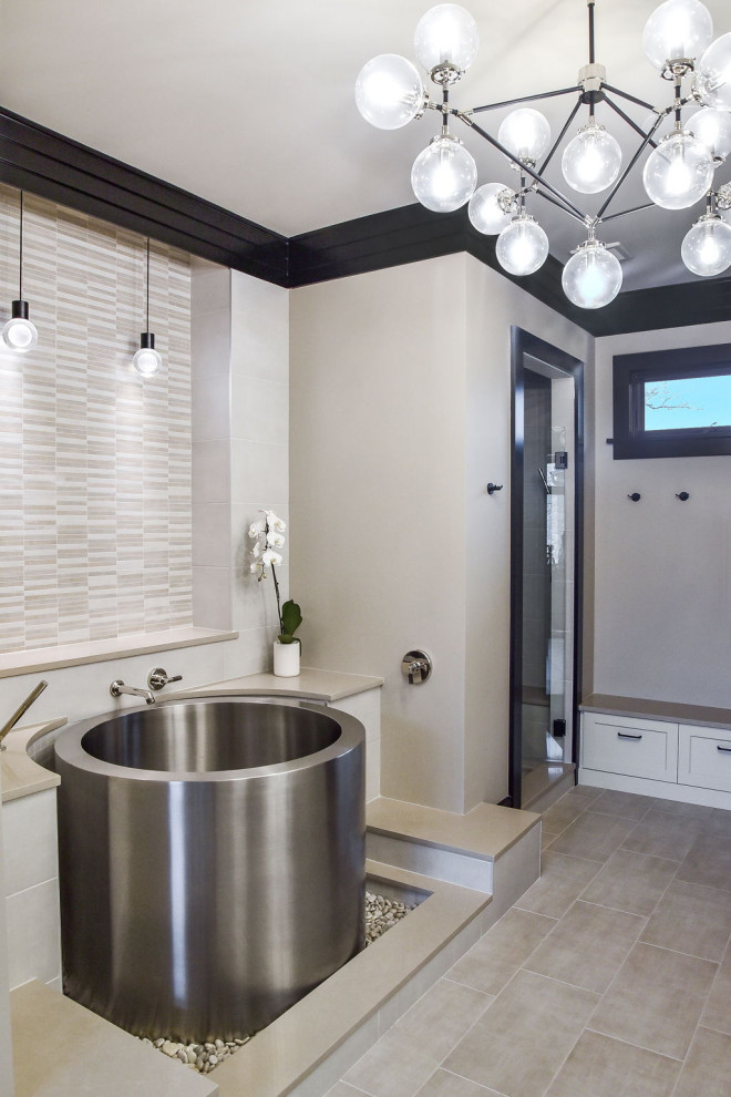 Bathroom - modern bathroom idea in Chicago