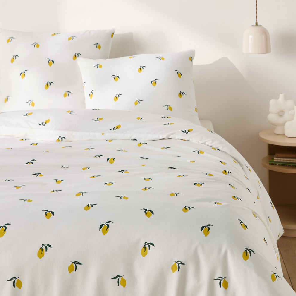 linge de lit citron decoration d'interieur