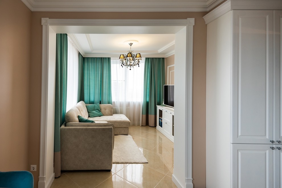 Гостиная-кухня ЖК "Аристократ"