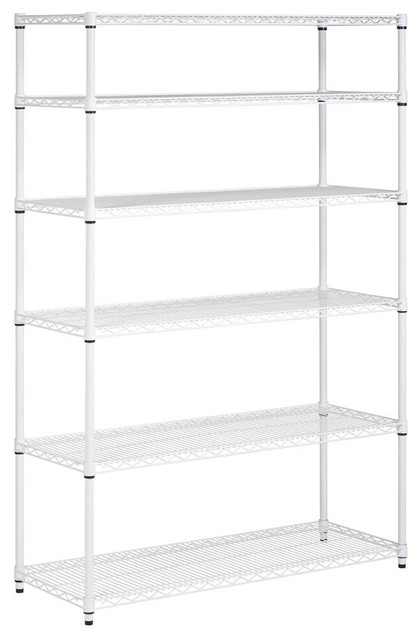 white utility shelf