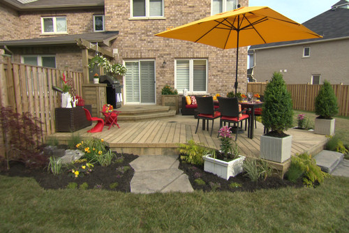 Small Deck With Landscaping
