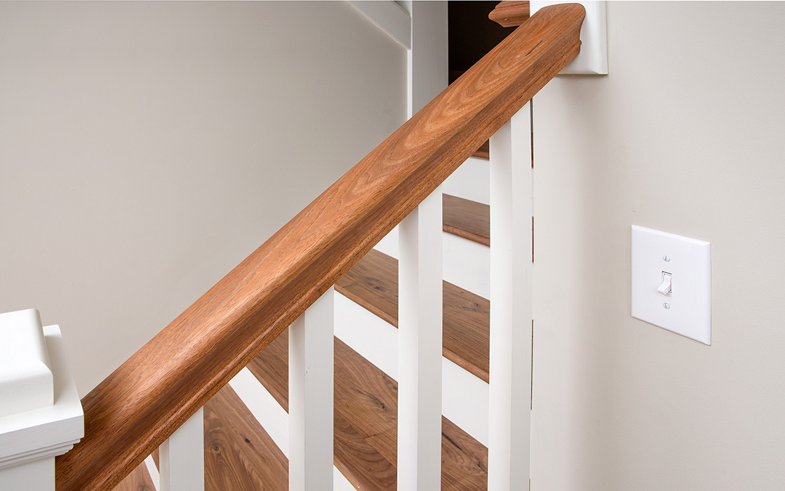 Traditional Staircase & Entry Way