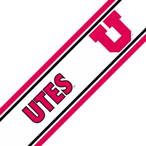 NCAA Utah Utes Accent Logo SelfStick Wall Border  Contemporary  Wallpaper  by oBedding
