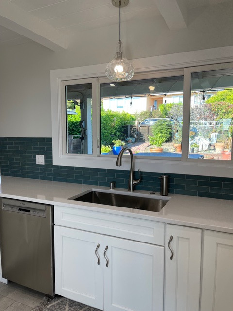 El Cerrito Hills Bright and Brick Kitchen