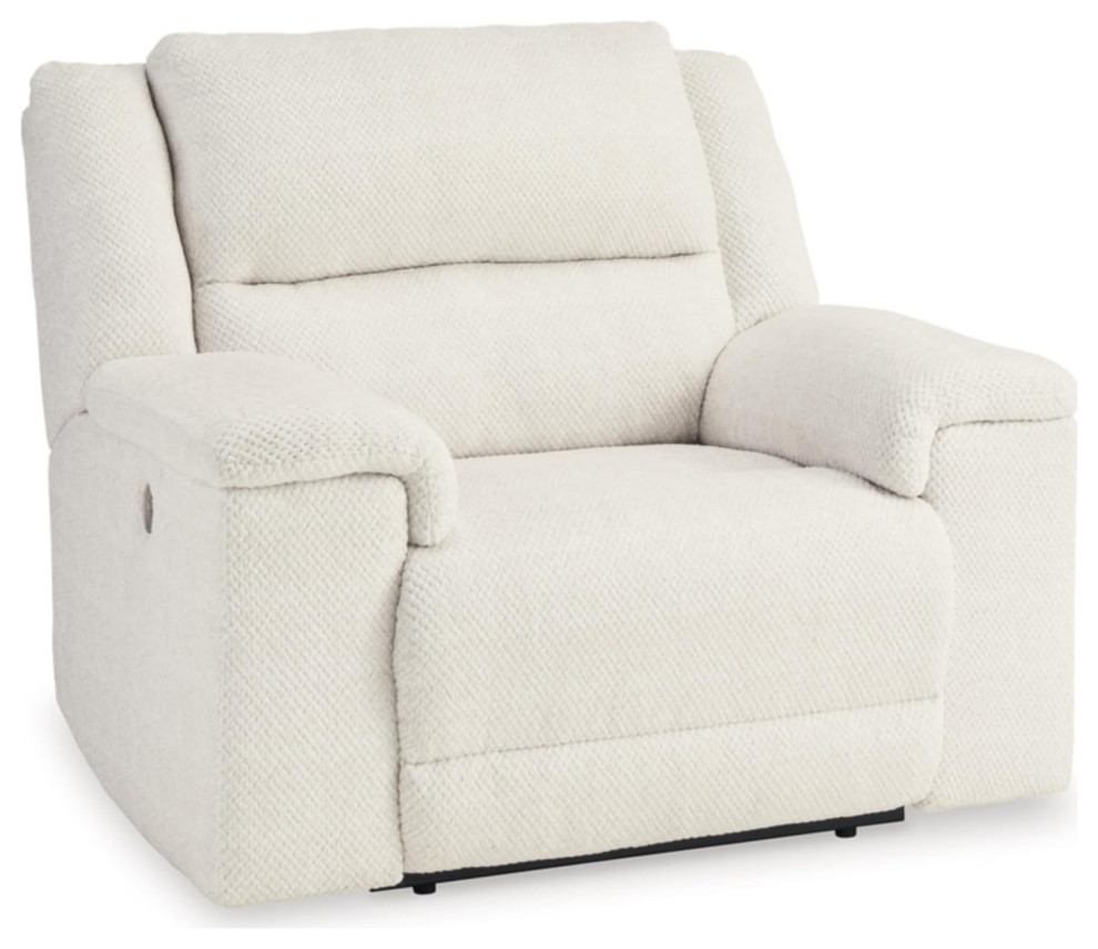 Power Recliner, Oversized Seat Wrapped Thick Upholstery With USB Ports