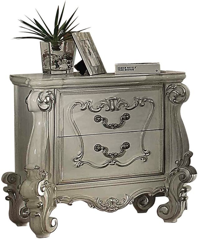 Acme Versailles Nightstand Bone White Victorian Nightstands Acme Versailles Nightstand Bone White