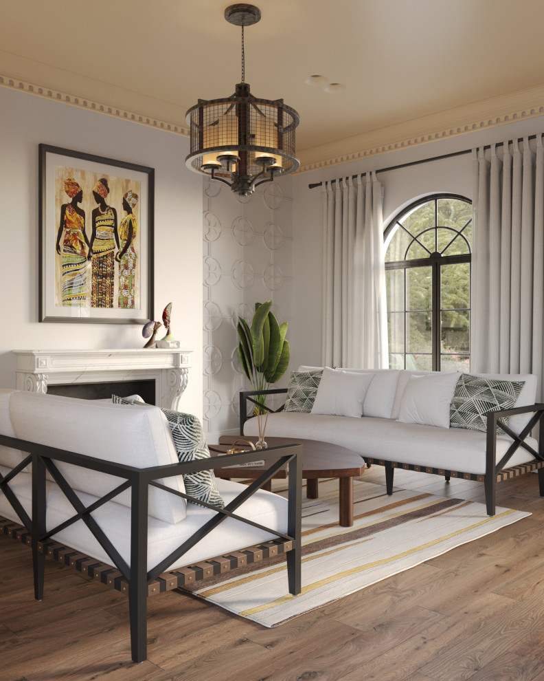 Загородный дом в Английском колониальном стиле в элементами Ар-деко