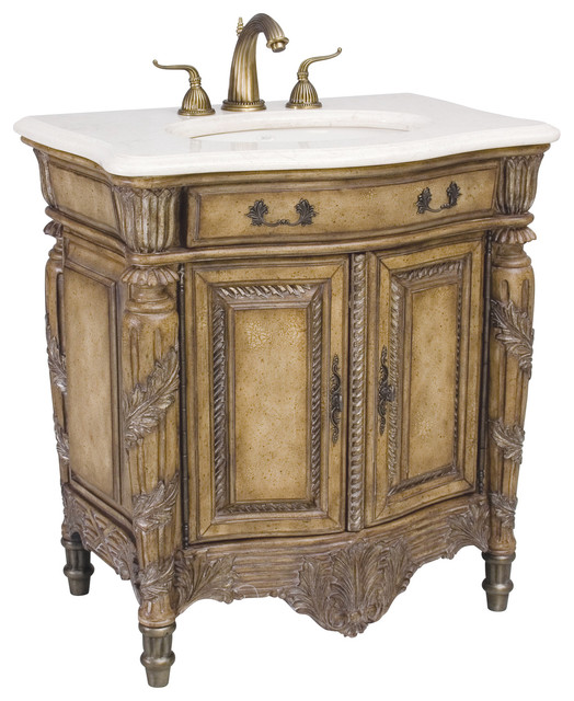 Chest Bathroom Vanity Antique Luxurious European Design Wood Carving Bombe Chest Shaped Double