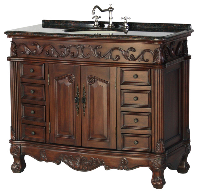 42Inch Antique Style Single Sink Bathroom Vanity Model 316942 BN