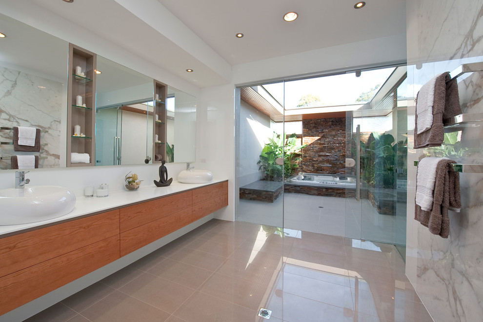 Modern bathroom in Adelaide.