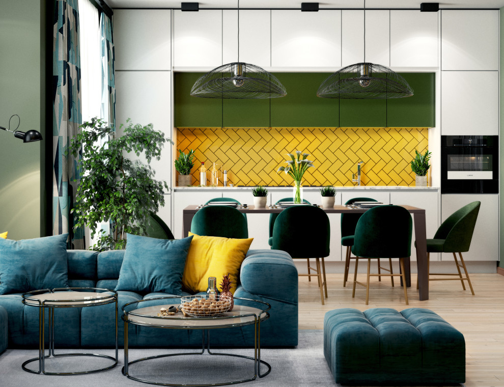 Яркая квартира для молодой пары