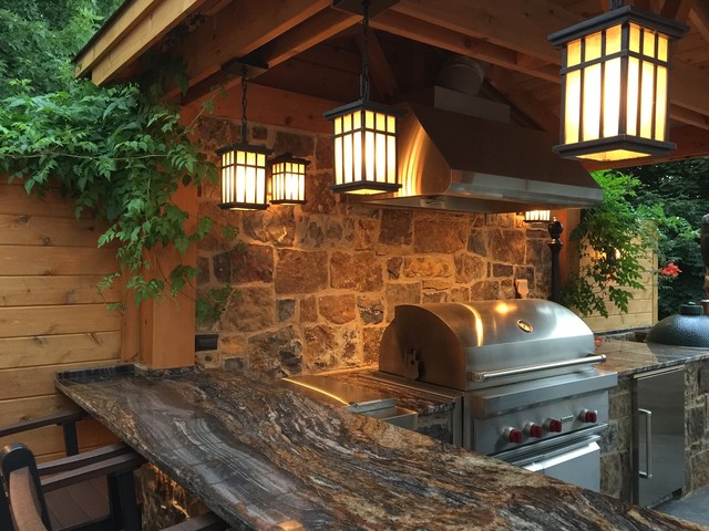 Denali Thin Stone Veneer Outdoor Kitchen Rustic Patio Other