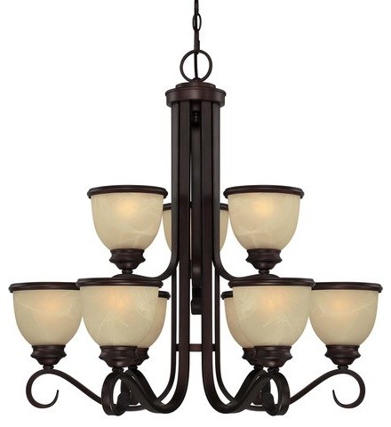 Savoy House 1-5773-9 Willoughby 9 Light 2 Tier Chandelier