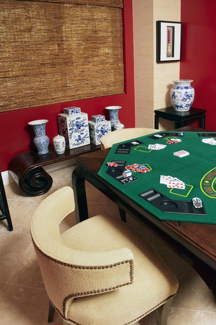 A game room with sophistication - Asian - Dining Room - Los Angeles ...
