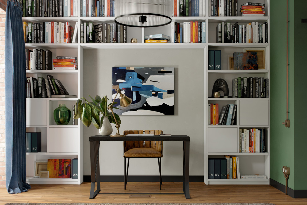 Спальня с библиотекой