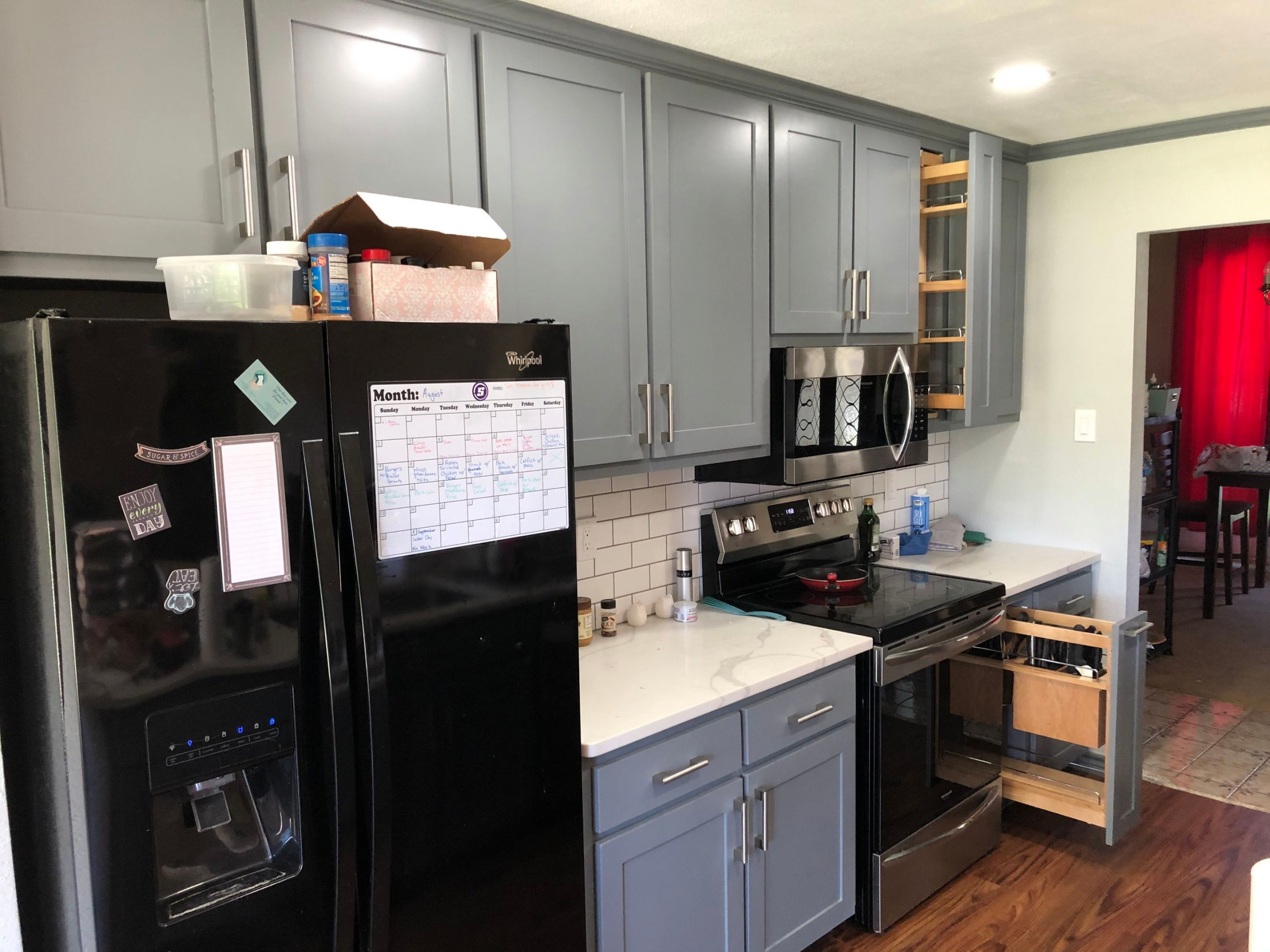 Kitchen Remodel - Grey Panel Cabinets