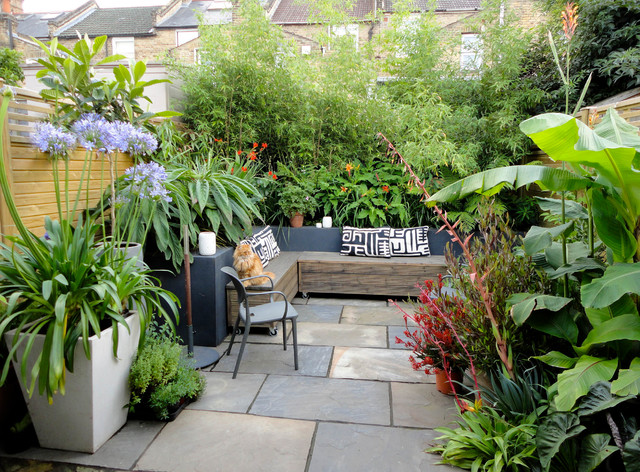 Urban tropical - Exotique - Terrasse et Patio - Londres - par antonia  schofield garden design | Houzz