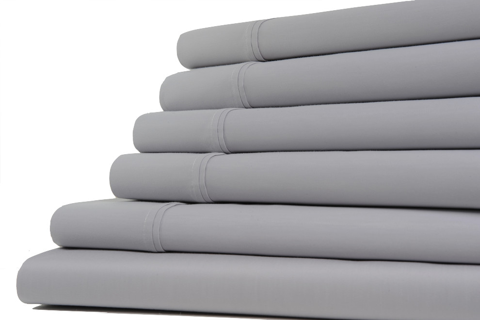 Kathy Ireland Home 1200 Thread Count 6 Piece Sheet Sets, 6 Colors -  Contemporary - Sheet And Pillowcase Sets - by Trade Linker International  Inc. | Houzz