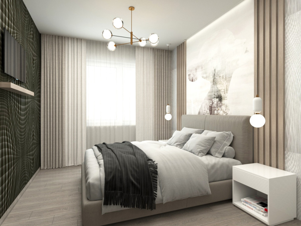 Небольшая мужская спальня (12 кв.м.)