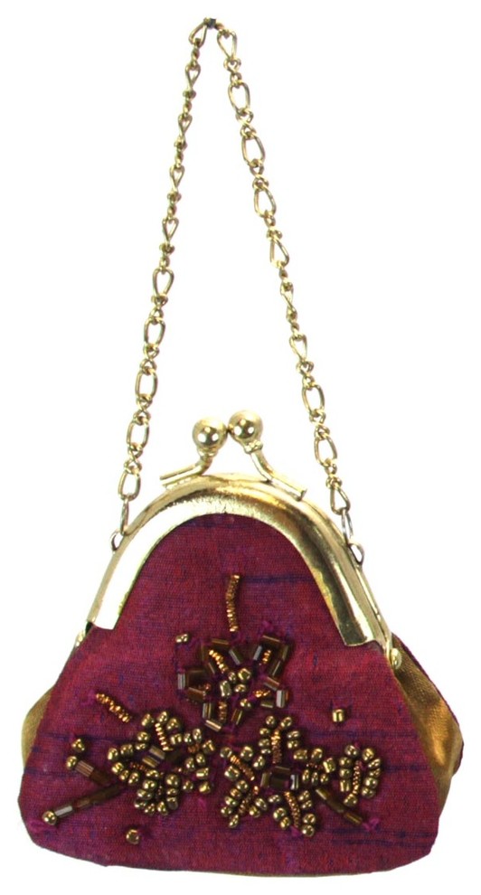 Purse Ornament Purple Traditional Christmas Ornaments by Jubilee