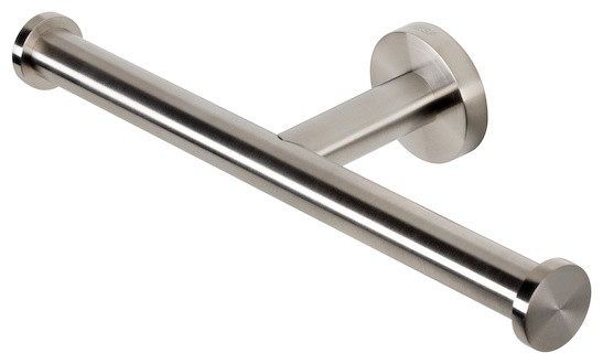Satin Stainless Steel Spare Double Toilet Roll Holder Contemporary Satin Stainless Steel Spare Double Toilet Roll Holder