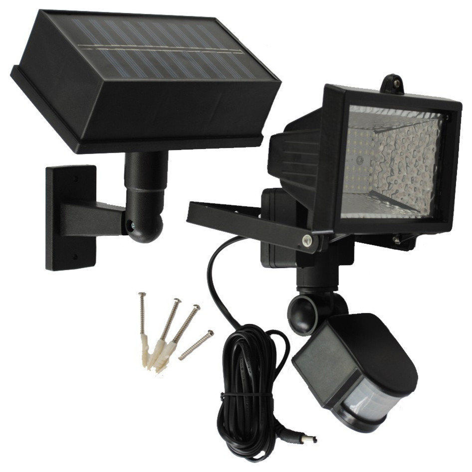 Solar Goes Green SGG-PIR54 LED Solar PIR Motion Sensor Security Flood Light