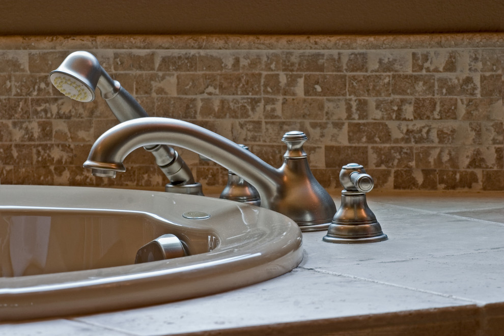 Bathroom - rustic bathroom idea in Seattle